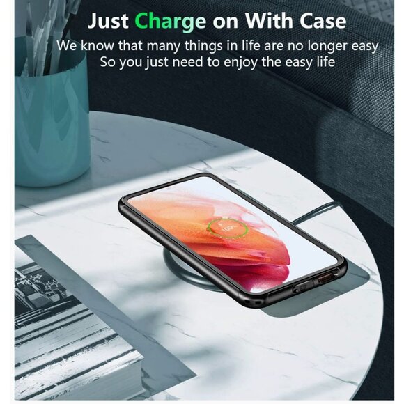 LK - Case for Samsung Galaxy S21 (2021) - 6.2 inches - Clear / Black - Picture 4 of 9